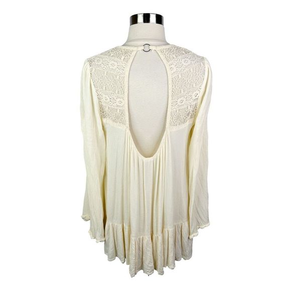 Free People One Night Victorian Lace Tunic - Size Small (Oversized) - Picture 6 of 8